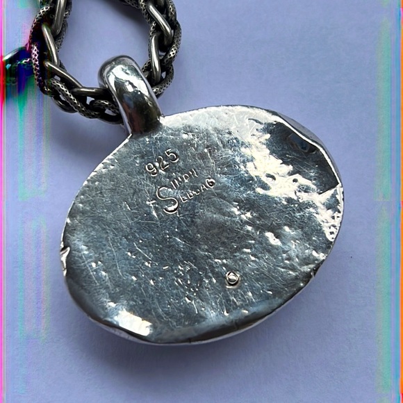 Simon Sebbag Basket Weave Pendant Necklace - Picture 2 of 8